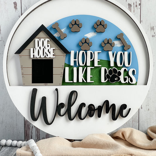 Add On Dogs Theme for Interchangeable Round Signs