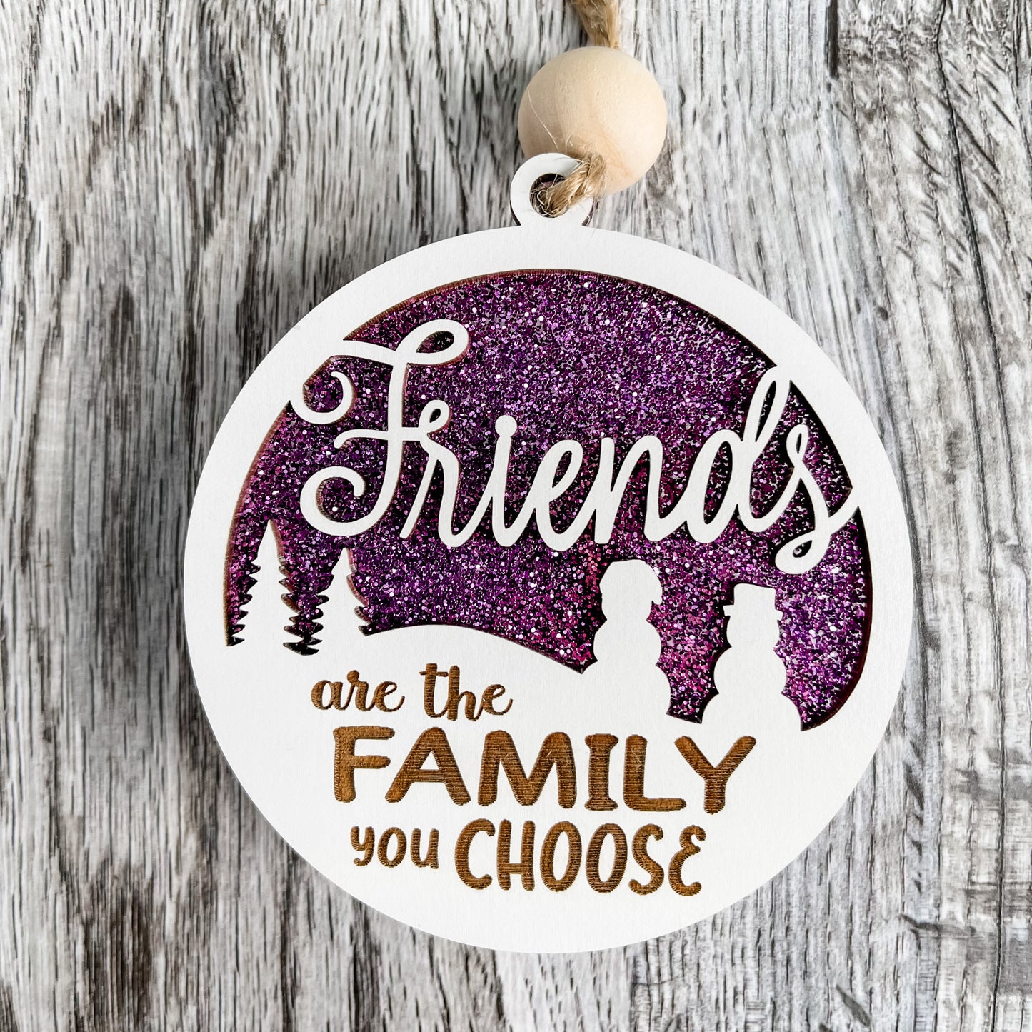 Friends are the Family you Choose Ornament