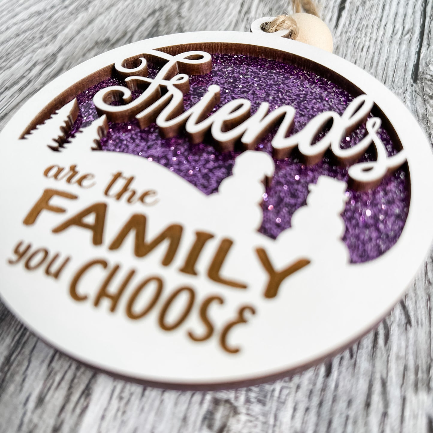 Friends are the Family you Choose Ornament