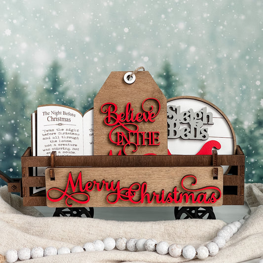 Add on for Shelf Sitter - Vintage Christmas Theme