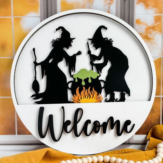 Add On Witches Brew Theme for Interchangeable Round Signs