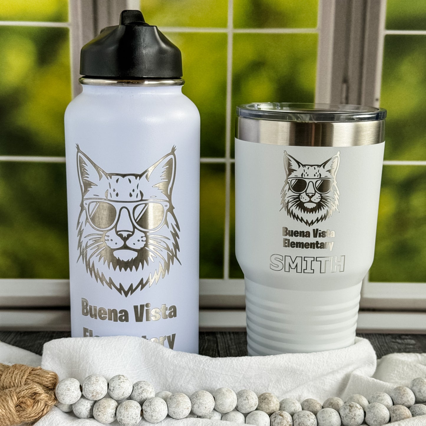 Buena Vista Bobcats Personalized Water Bottles & Tumblers