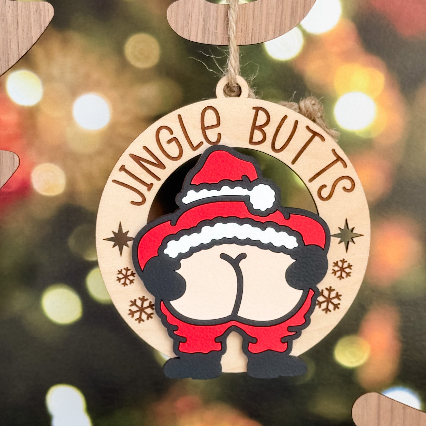 Jingle Butts Christmas Ornaments