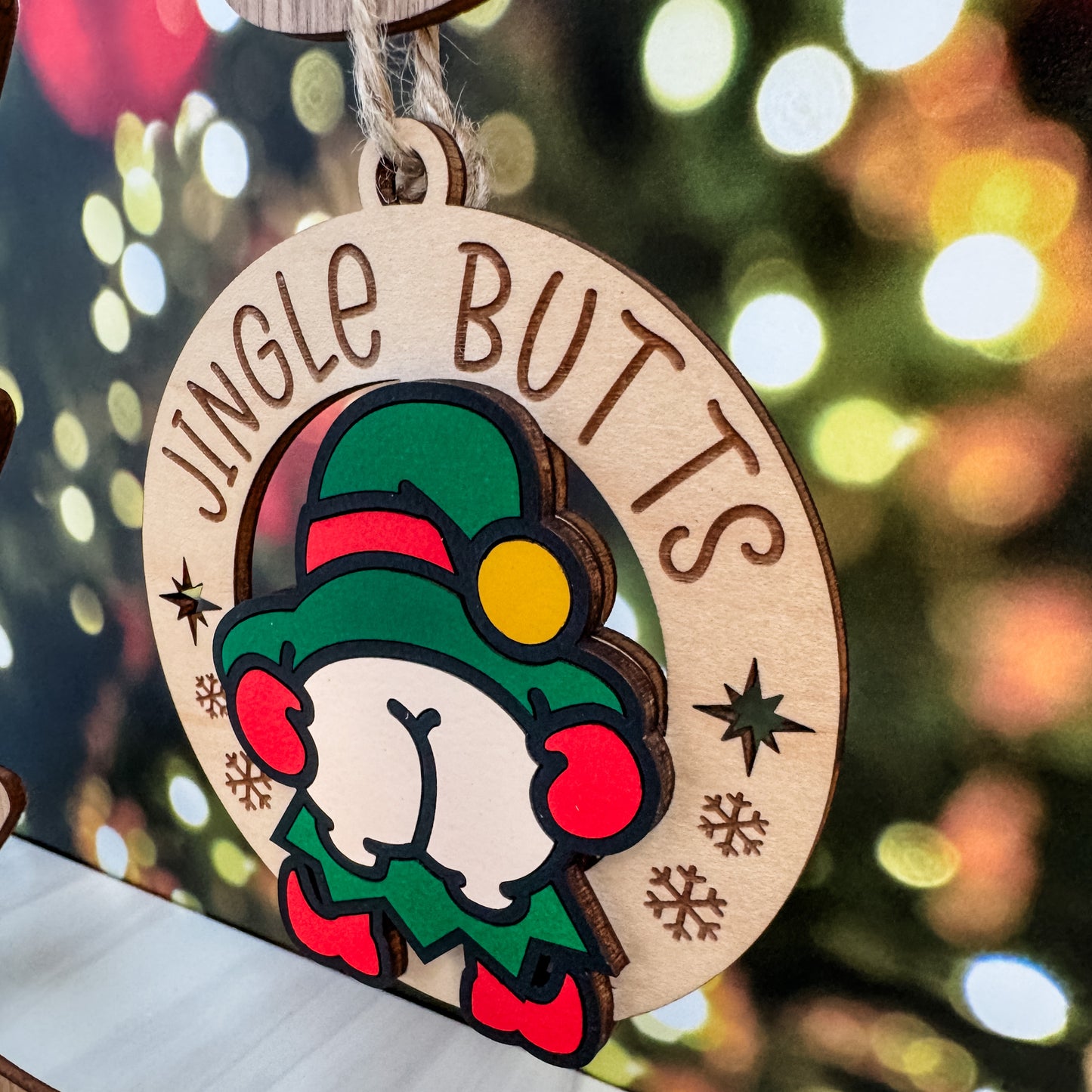 Jingle Butts Christmas Ornaments