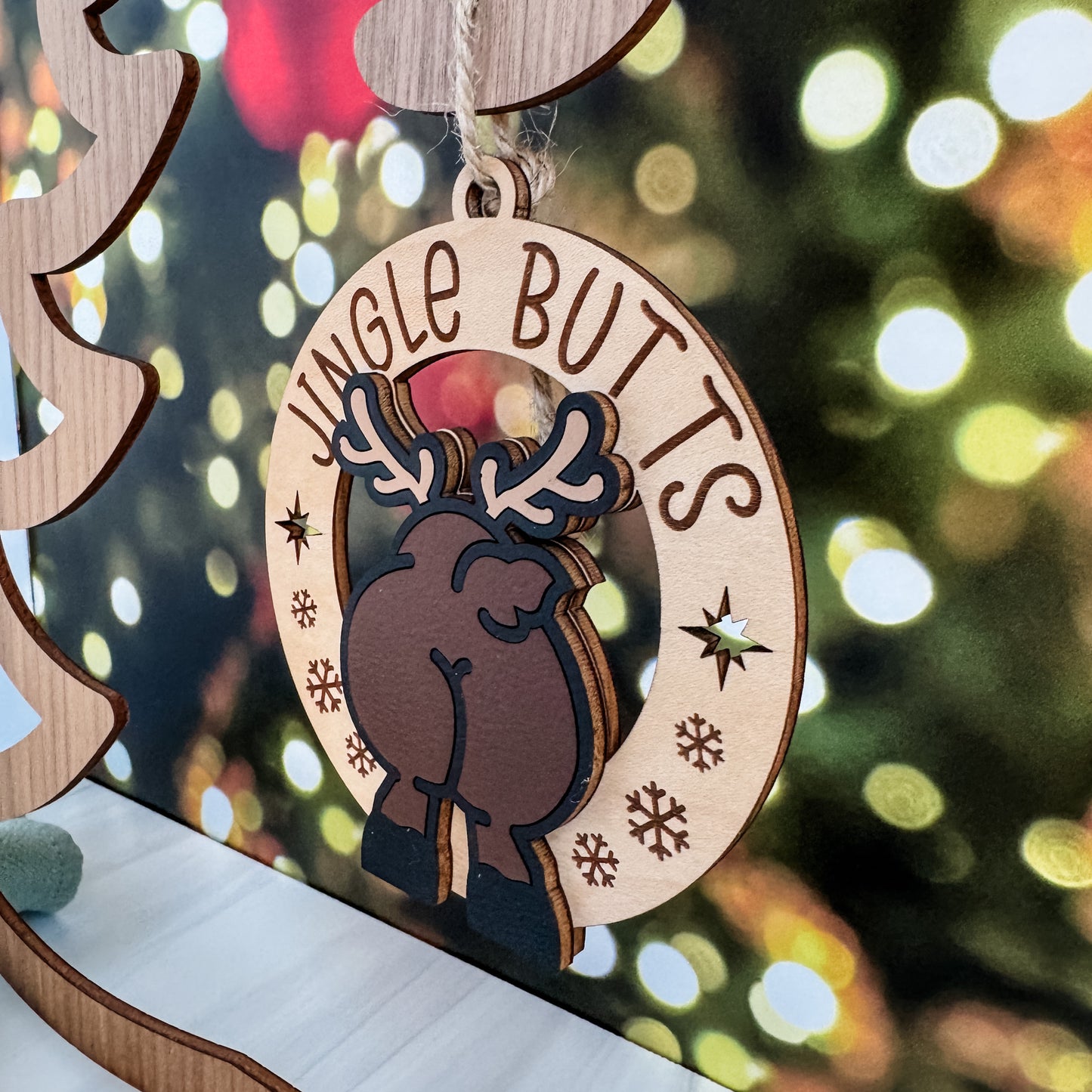 Jingle Butts Christmas Ornaments